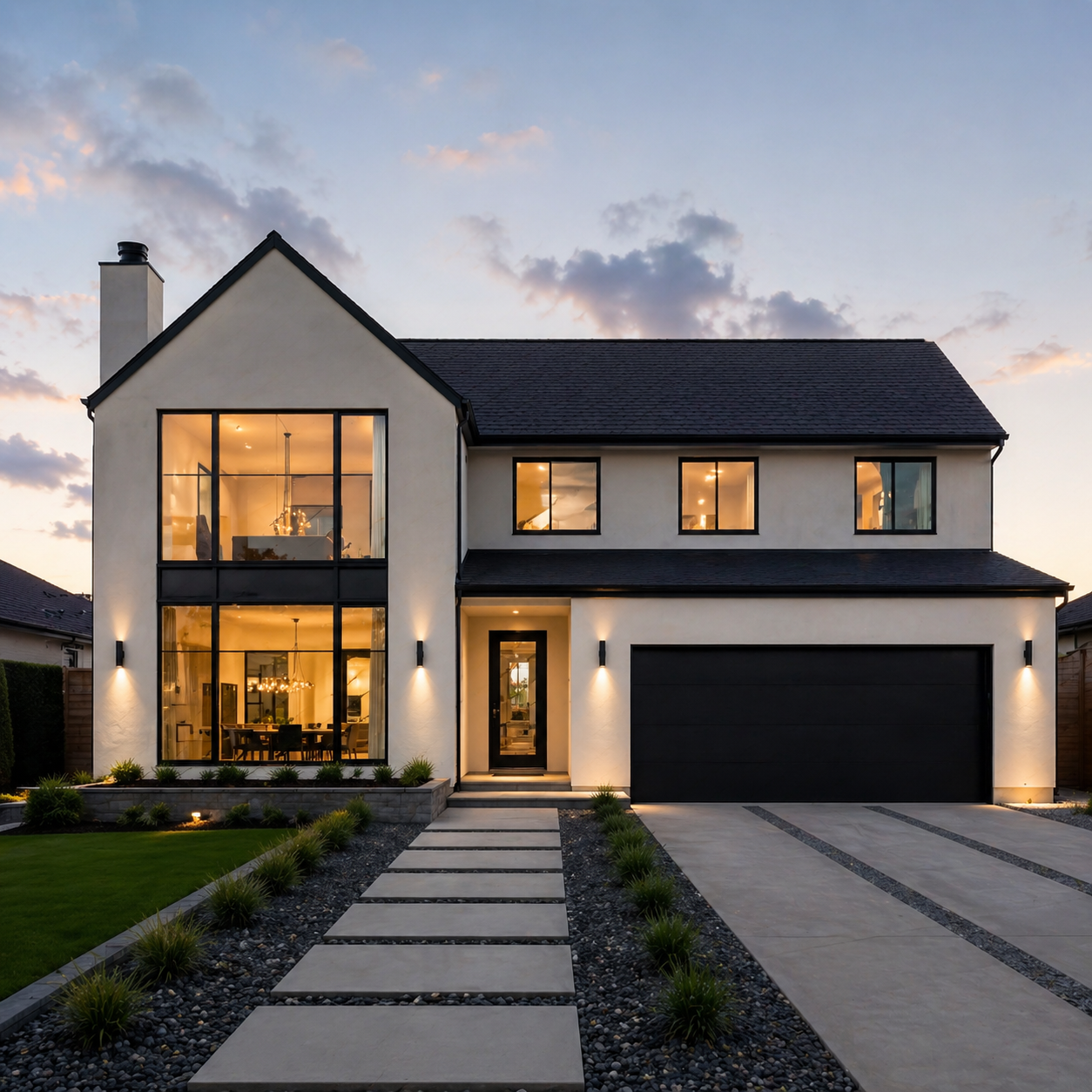 Full house build project by Walkers Exteriors and Building
